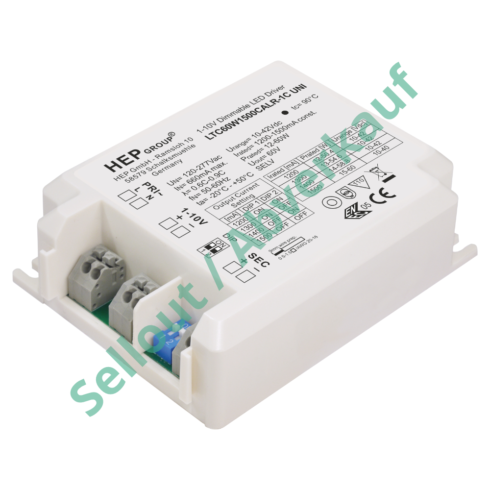 LTC 60 W 1200-1500 mA UNI 1-10 V DIP-Switch - HEP GmbH