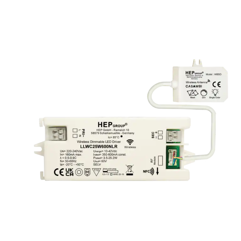 LLWC 25W 350-600 mA NFC CASAMBI |