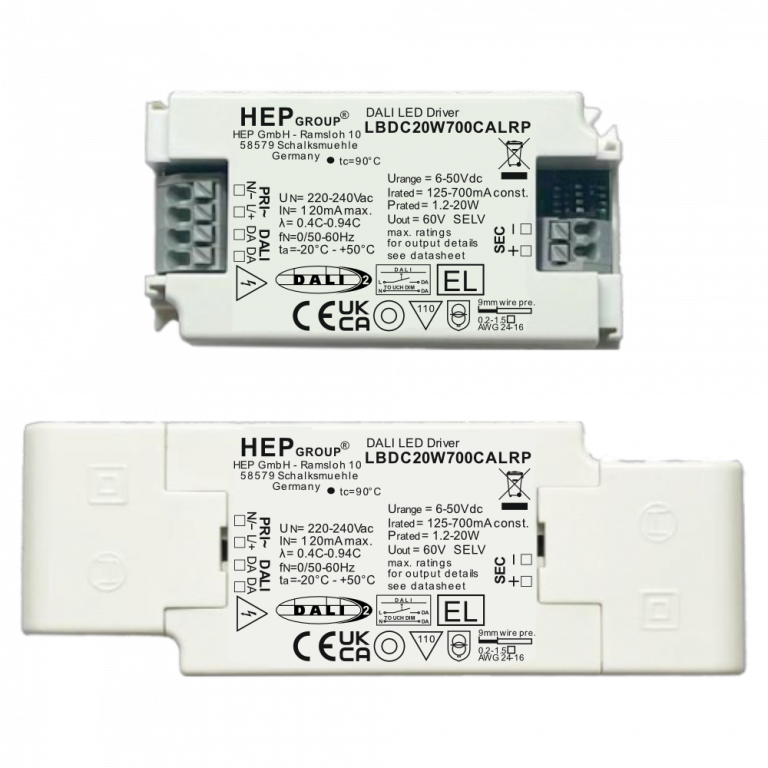 LBDC 20W 125-700 mA DIP-Schalter DALI-2 DT6 |