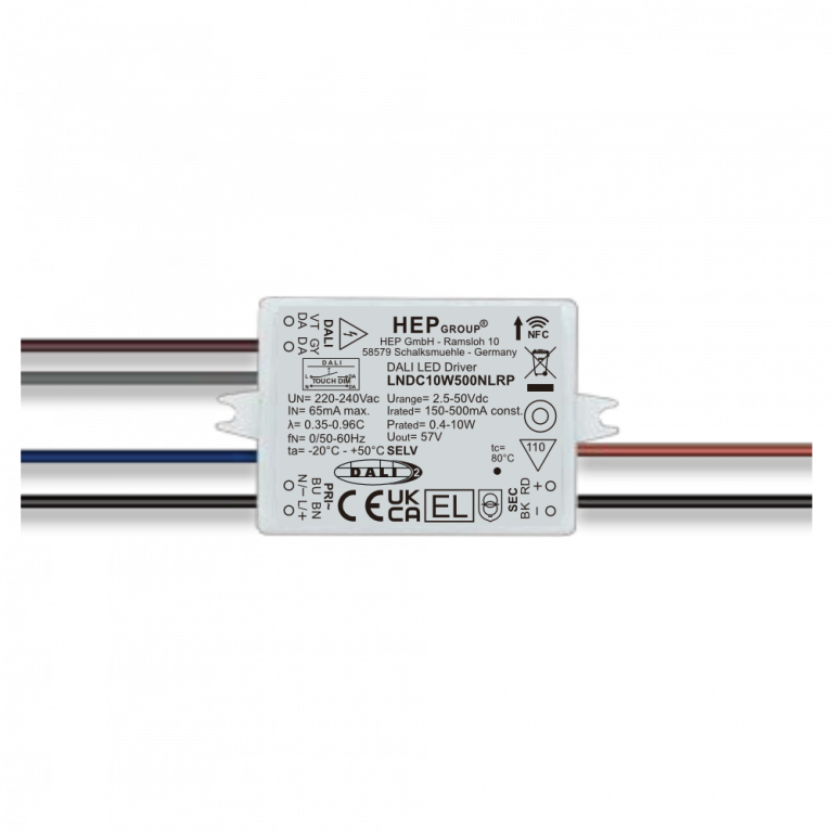 LNDC 10 W 150-500 mA NFC DALI-2 DT6 |