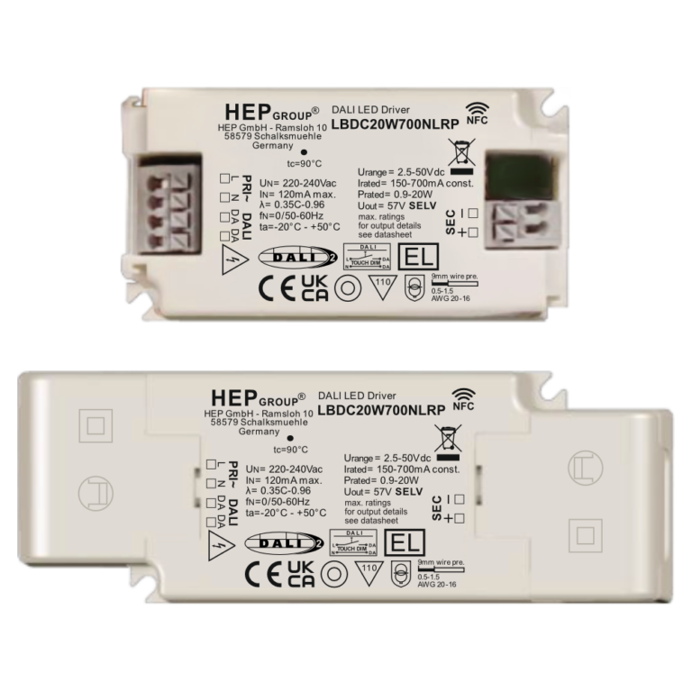 LBDC 20W 150-700 mA NFC DALI-2 DT6 |