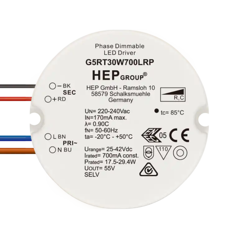 G5RT 30 W 600-800 mA Phasenabschnitt |